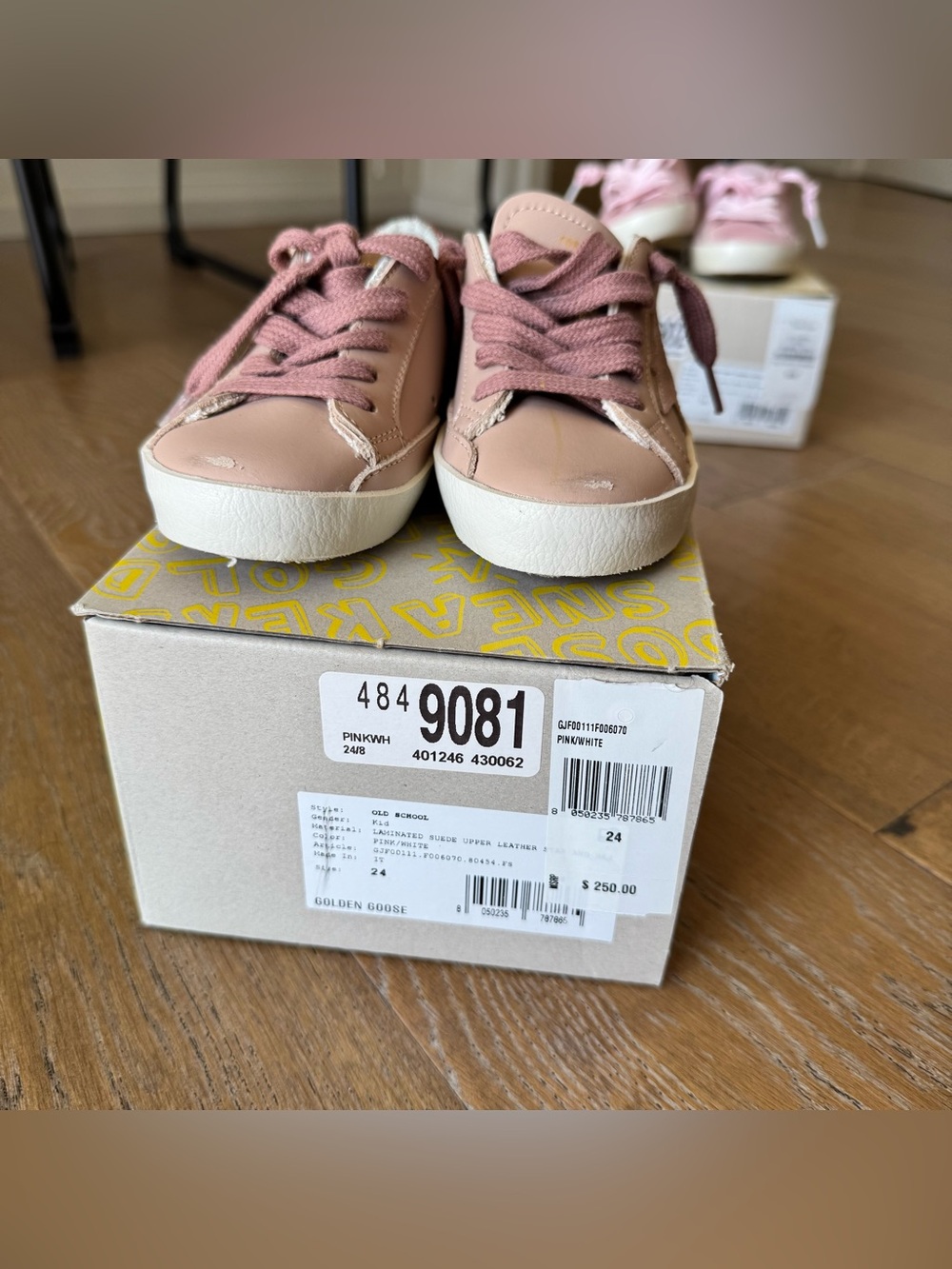 Golden Goose Kids Pink Super-Star classic  Sneakers
